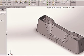 design 3d model and injection mold plastic printable mold