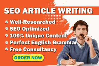 do perfect SEO article writing and blog post writing