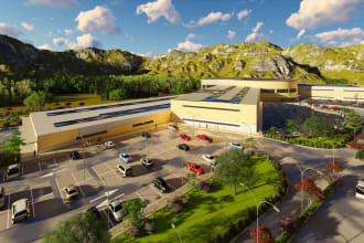 create a 3d render, autocad and revit architecture desingn