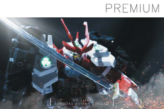 do gundam editing and retouching in high resolution