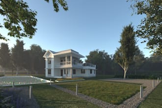 do architectural 3d exterior design
