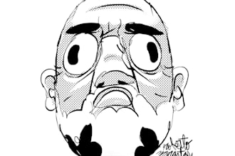 create a weird portrait of you in my style