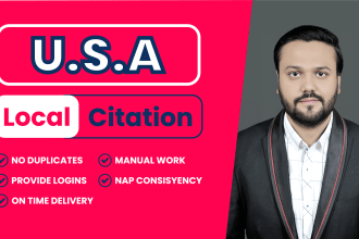 build best USA local citations within 24 hour