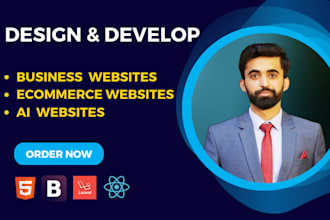 be your website designer, custom website development as full stack web developer