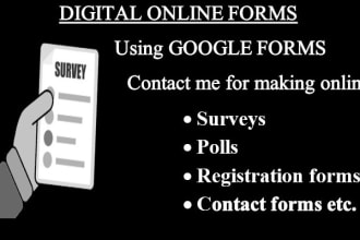 make surveys and online forms using google forms
