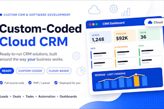 provide ready coded cloud based crm and software