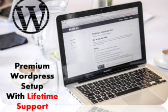 create wordpress website with lifetime support