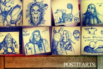 create a Postitart, a sketch of anything you can think of on a Sticky Note