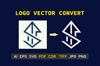redraw logo, vector tracing, transparent, resize