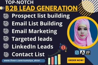 do b2b lead generation and web research for you