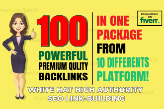effective link building , backlinks across 10 platforms  for SEO success