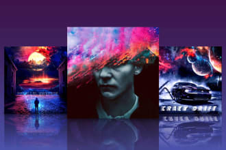 design unique single art, album art or album cover