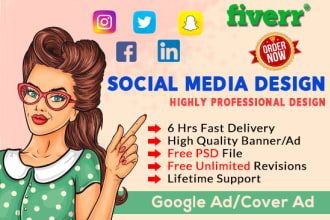 do facebook cover, ad and other social media design