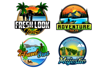 do travel agency tourism hotel resort beach company logo