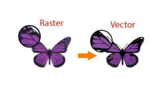 convert raster logo and images to vector by vector tracing