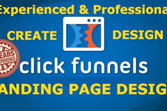design clickfunnels landing page