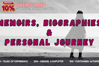 be your amazon KDP ghostwriter for memoirs, biographies, and personal ebook