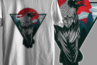 create a custom illustration for t shirt design