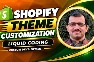 customize shopify theme with liquid coding and custom development