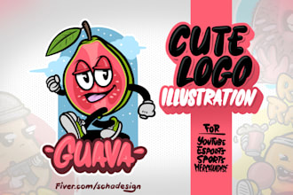 create unique retro vintage character cartoon or mascot logo
