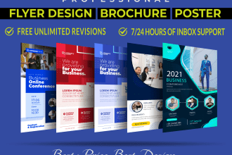 design professional flyer, corporate brochure, real state in 24 hours