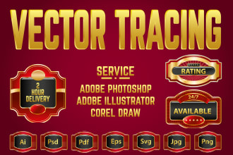 vectorise, redraw, trace, recreate and clean up your logo into vector in 20 mins