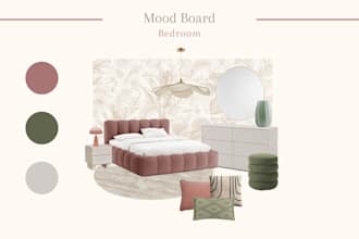 create an interior design mood board for your room