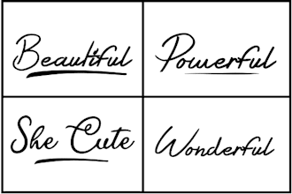 do unique custom handrawn typography logo and tshirt design