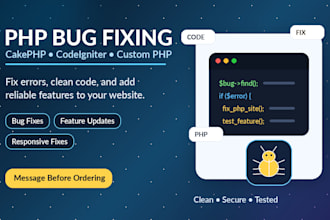 fix PHP cakephp codeigniter bugs and features