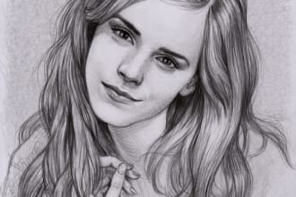 draw realistic pencil sketch from your photo