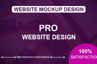 design creative website mockup or website design