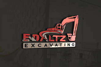design real estate, construction,excavation logo