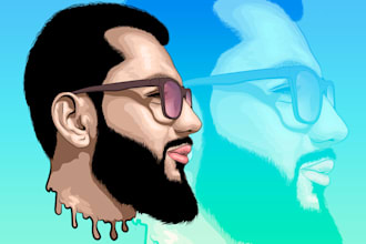 draw your picture into cartoon portrait
