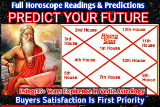 do extensive vedic astrology reading of your natal birth chart