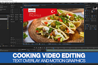 edit cooking video in professional style