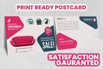 do a unique postcard or a eddm design for you
