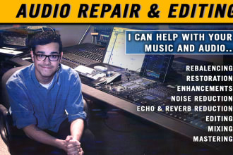 repair, enhance, edit and denoise your audio quickly