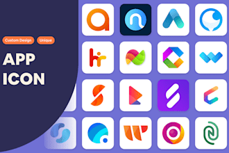 design a modern and minimalist app icon logo in 24 hours