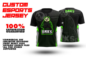 do custom esports jersey and sports kit design
