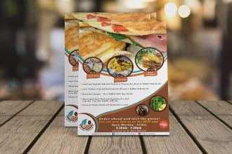 do food menu food flyer for cafe bakery restaurant