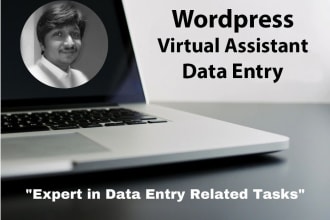 do data entry, virtual assistant, wordpress jobs