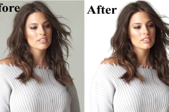 do background removal and photoshop edit quickly super fast