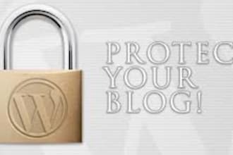 install a hackerproof wordpress blog for you