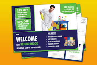 design postcard direct mail and eddm in 24 hrs