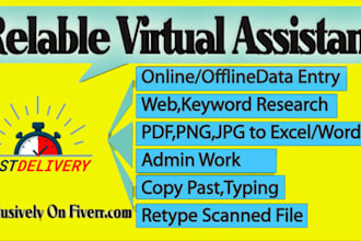 do cold calling, virtual assistant and internet research