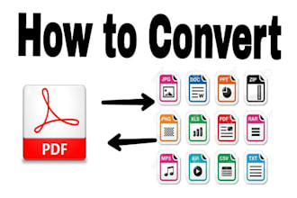 convert PDF to word, power point, typing services