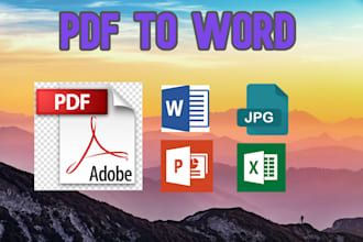 convert PDF to word