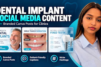 create professional dental and healthcare social media content