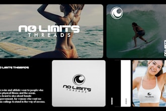 design your surf, skate, outdoor, extreme sports brand logo