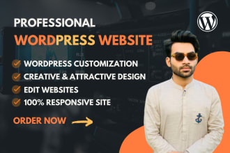 create, customize, edit, fix, rebuild, redesign wordpress website